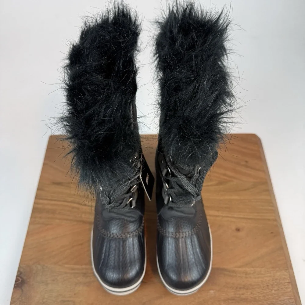 New Big Kids SOREL Youth Whitney II Short Lace Winter Boot Snow Boots Size 5 Y